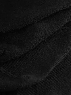 Noir - Lot de 4 chaussettes invisibles en modal