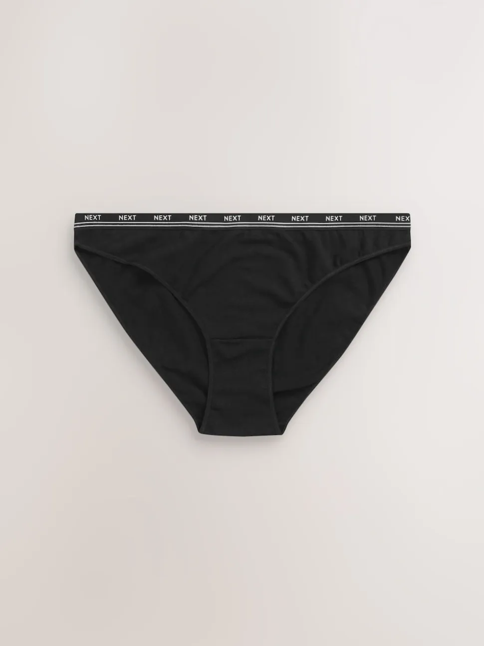 Noir - Lot de 7 culottes à logo en coton