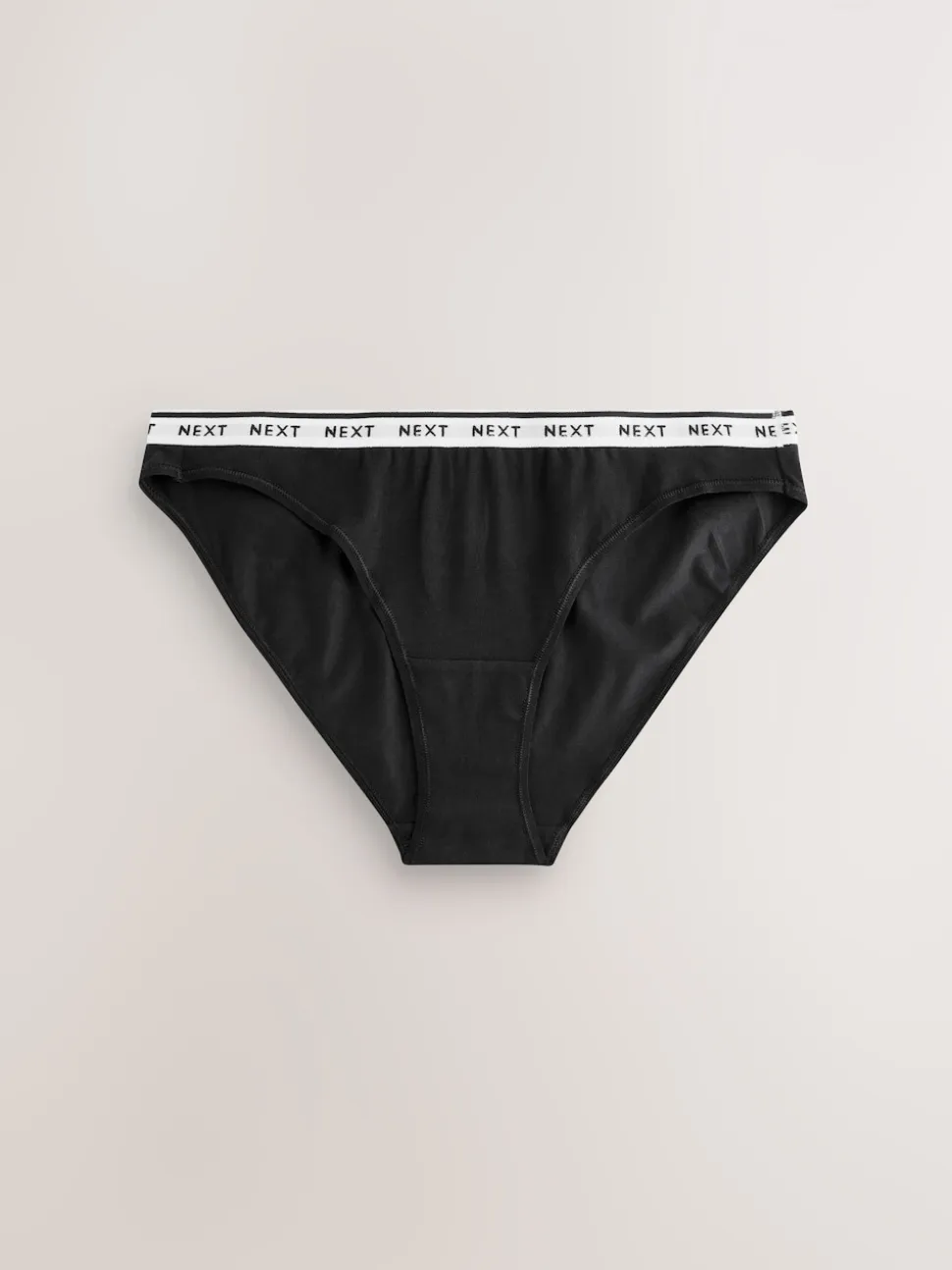 Noir - Lot de 10 culottes à logo en coton