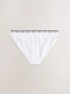 Noir - Lot de 10 culottes à logo en coton