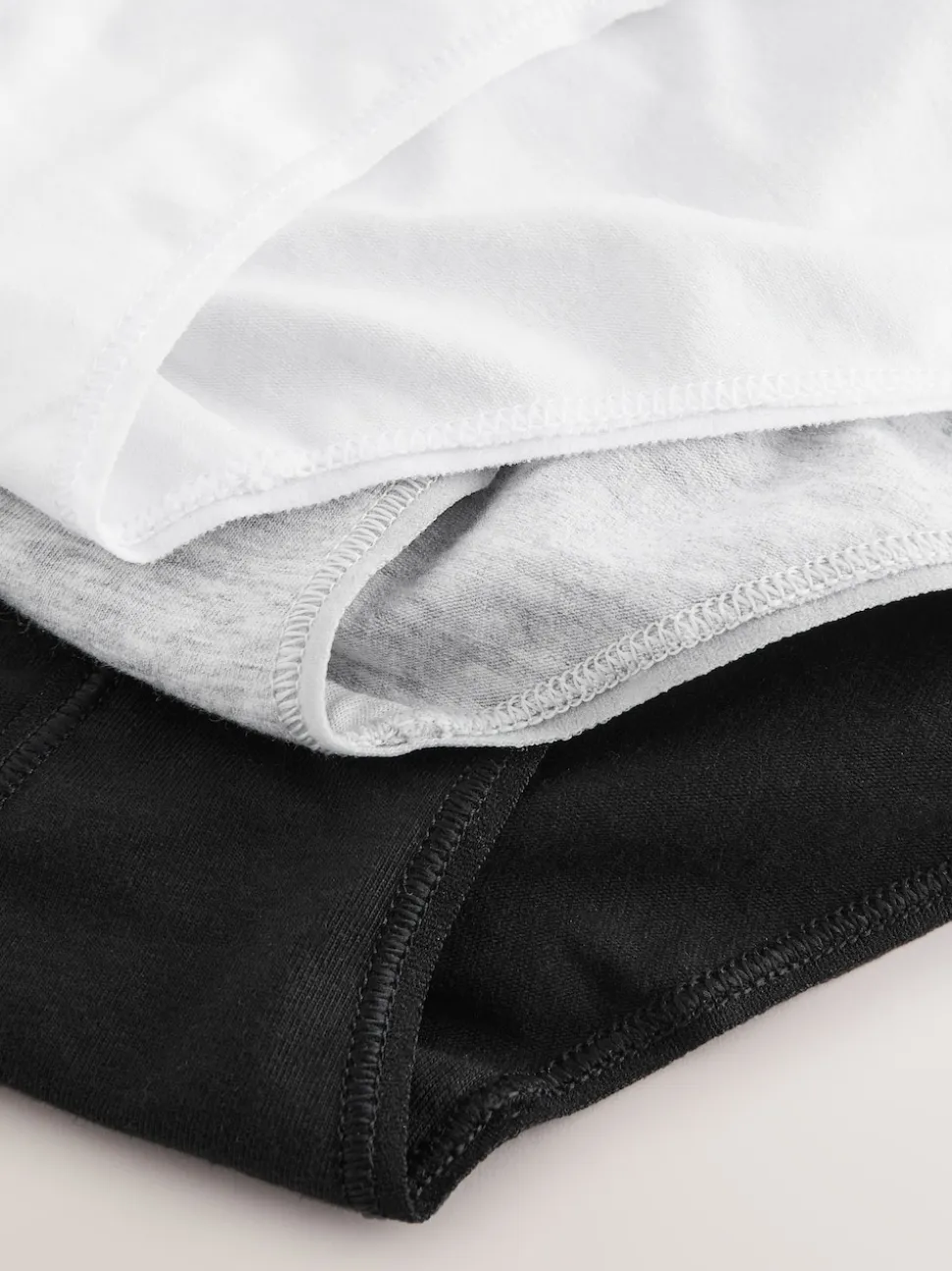 Noir - Lot de 10 culottes à logo en coton