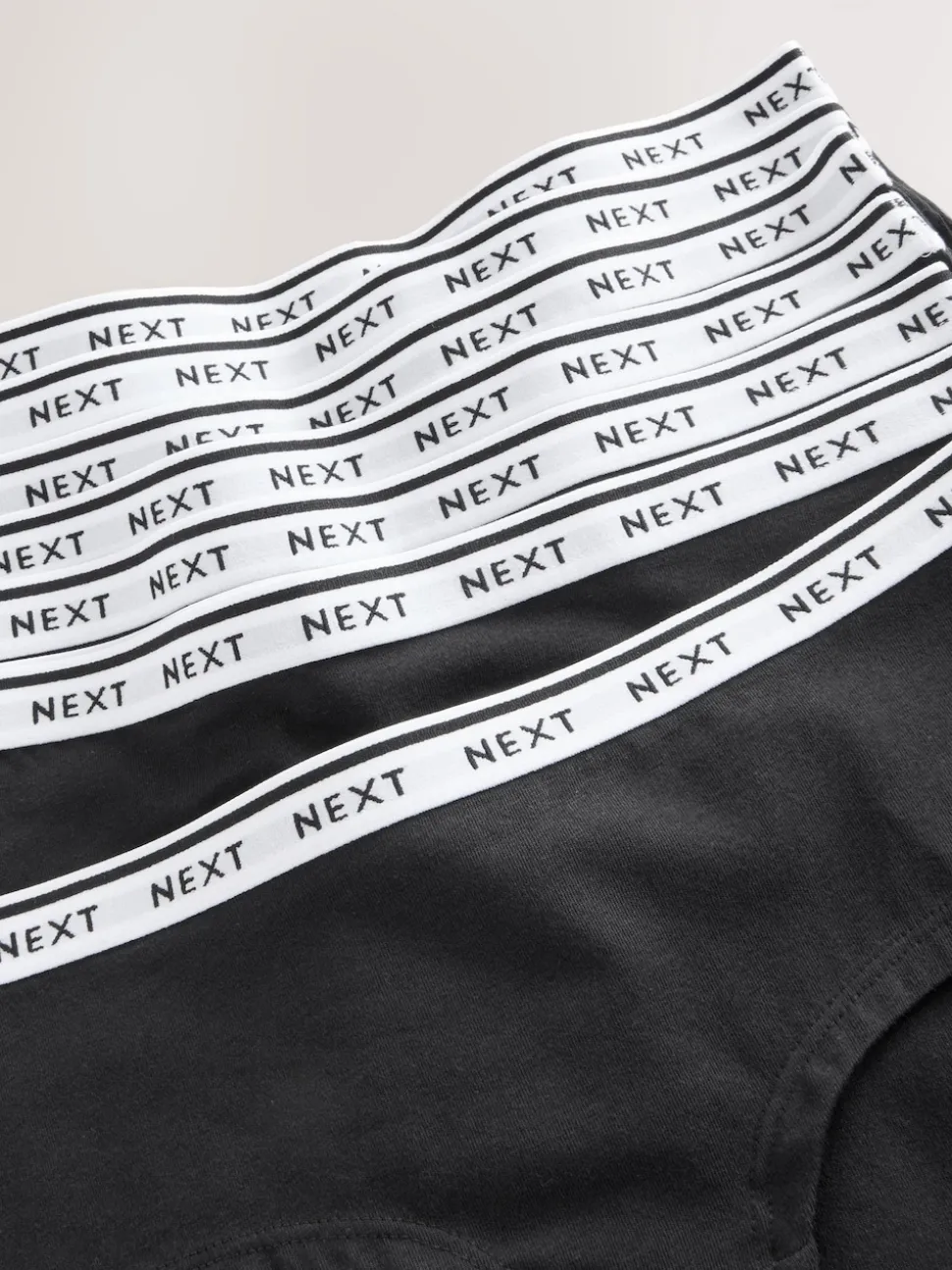 Noir - Lot de 7 culottes à logo en coton