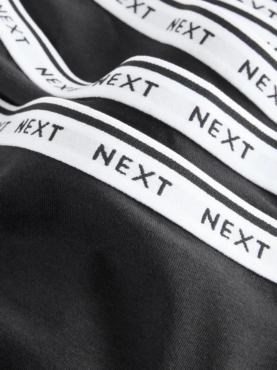 Noir - Lot de 7 culottes à logo en coton