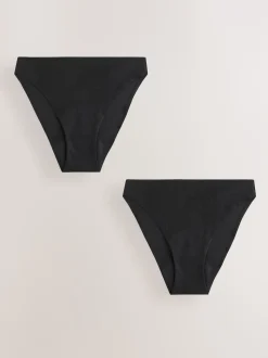 Noir - Lot de 2 culottes Anti Leak