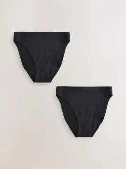 Noir - Lot de 2 culottes de période Invisible