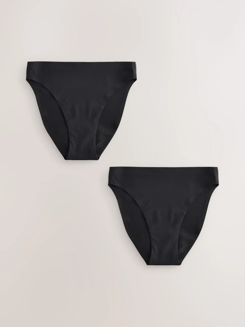 Noir - Lot de 2 culottes de période Invisible