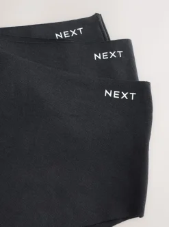 Noir - Lot de 3 culottes en coton majoritaire sans VPL