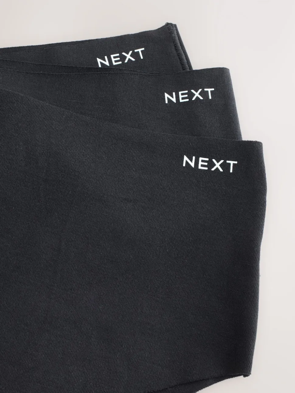 Noir - Lot de 3 culottes en coton majoritaire sans VPL