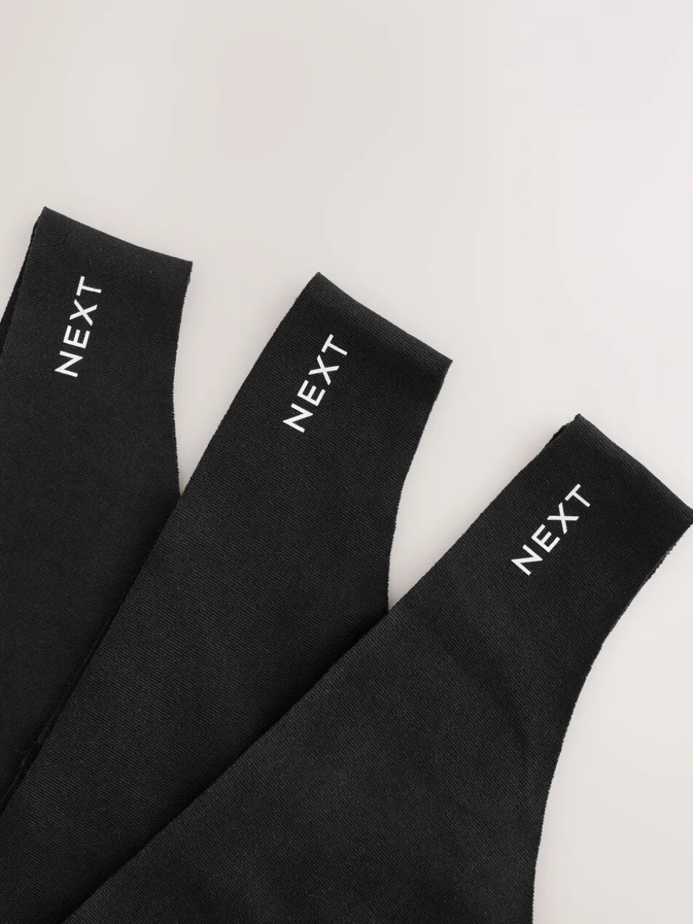 Noir - Lot de 3 culottes en coton majoritaire sans VPL