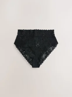 Noir - Lot de 3 culottes en dentelle