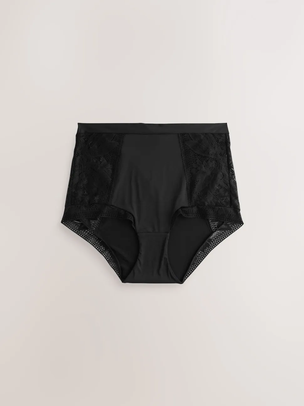 Noir - Lot de 2 culottes en dentelle et microfibre