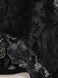Noir - Lot de 3 culottes NVPL en dentelle sur le devant