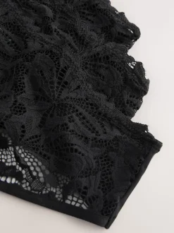 Noir - Lot de 3 culottes NVPL en dentelle sur le devant
