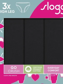 Noir - Lot de 3 hipsters Sloggi GO Crush