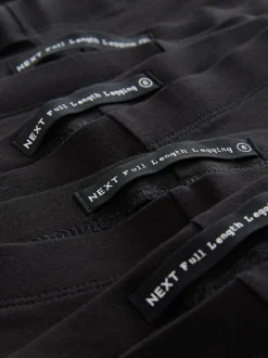 Noir - Lot de 5 leggings intégraux