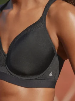Noir - Lot de 2 soutiens-gorge de sport à armatures B-G Impact élevé Dry Tech