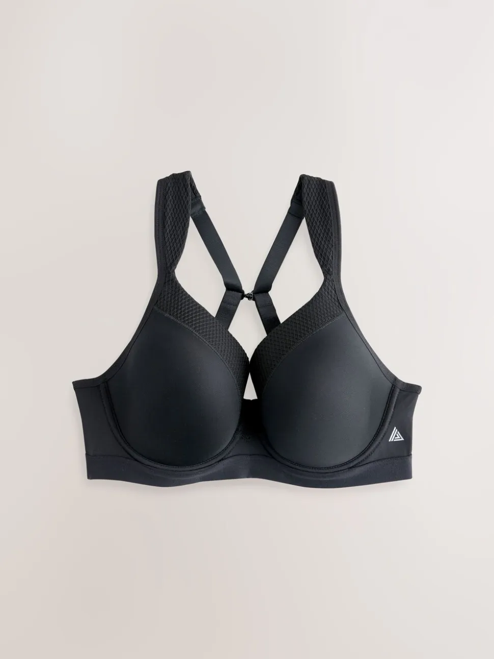 Noir - Lot de 2 soutiens-gorge de sport à armatures B-G Impact élevé Dry Tech