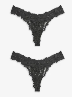 Noir - Lot de culottes en dentelle Ultimate Comfort 2
