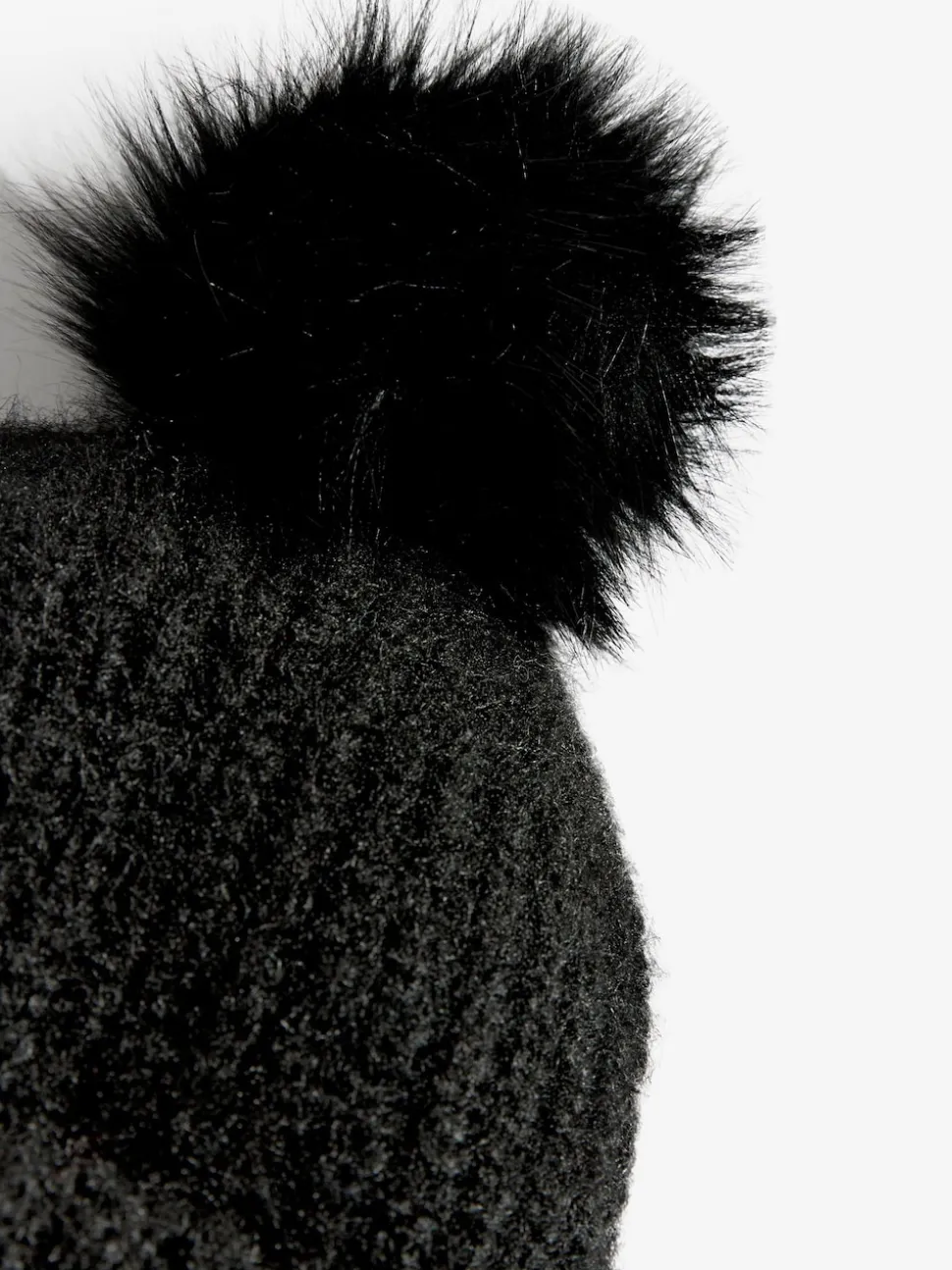 Noir - Love & Roses Chapeau à pompon confortable