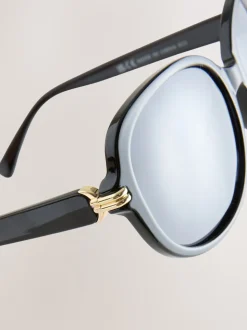 Noir - Lunettes de soleil carrées