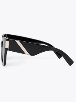 Noir - Lunettes de soleil Carvela à semelle évasée épaisse