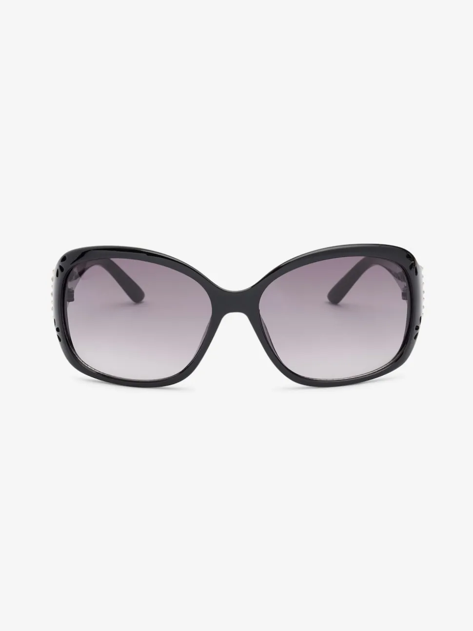 Noir - Lunettes de soleil à découpe effet dégradé