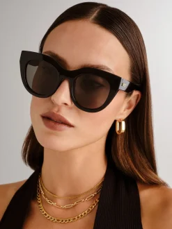 Noir - Lunettes de soleil Le Specs Air Cœur