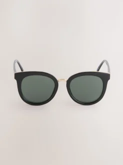 Noir - Lunettes de soleil rondes