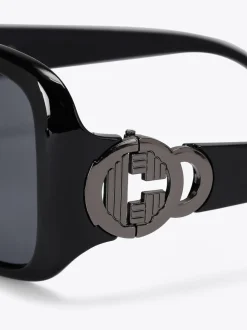 Noir - Lunettes de soleil Carvela oversize C