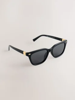 Noir - Lunettes de soleil carrées
