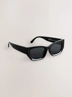 Noir - Lunettes de soleil carrées