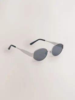 Noir - Lunettes de soleil ovales Tone