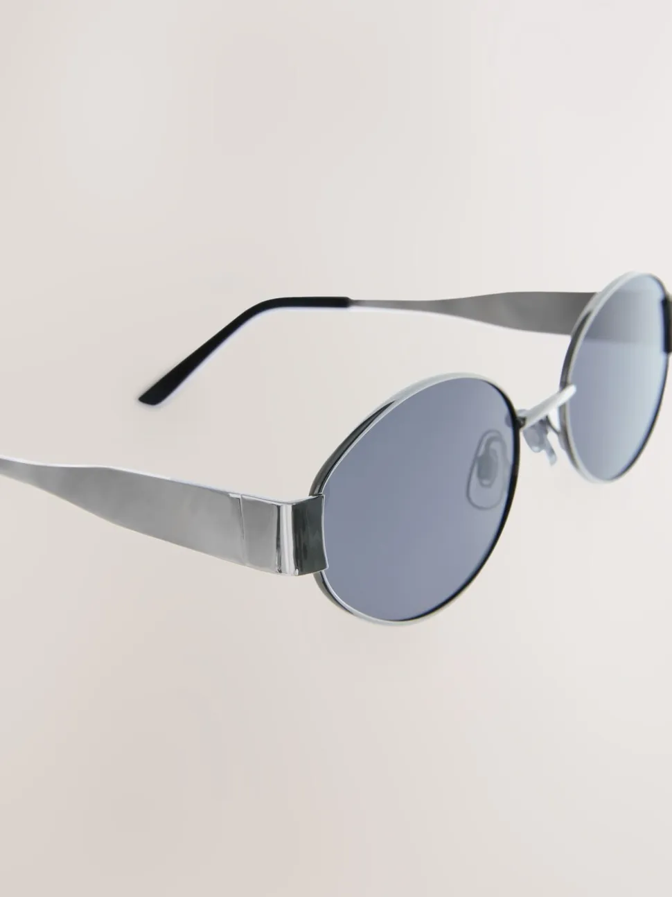 Noir - Lunettes de soleil ovales Tone