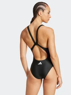 Noir - Maillot de bain adidas 3 Rayure avec dos en V