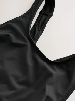 Noir - Maillot de bain d’époque Col Montant