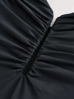 Noir - Maillot de bain gainant pigeonnant
