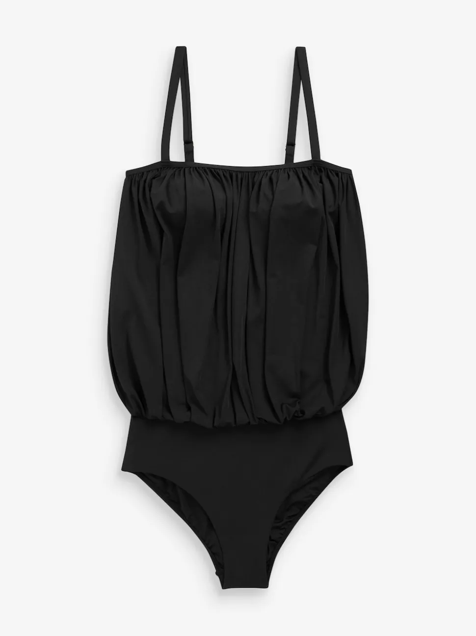 Noir - Maillot de bain Imprimé Blouson Shaping
