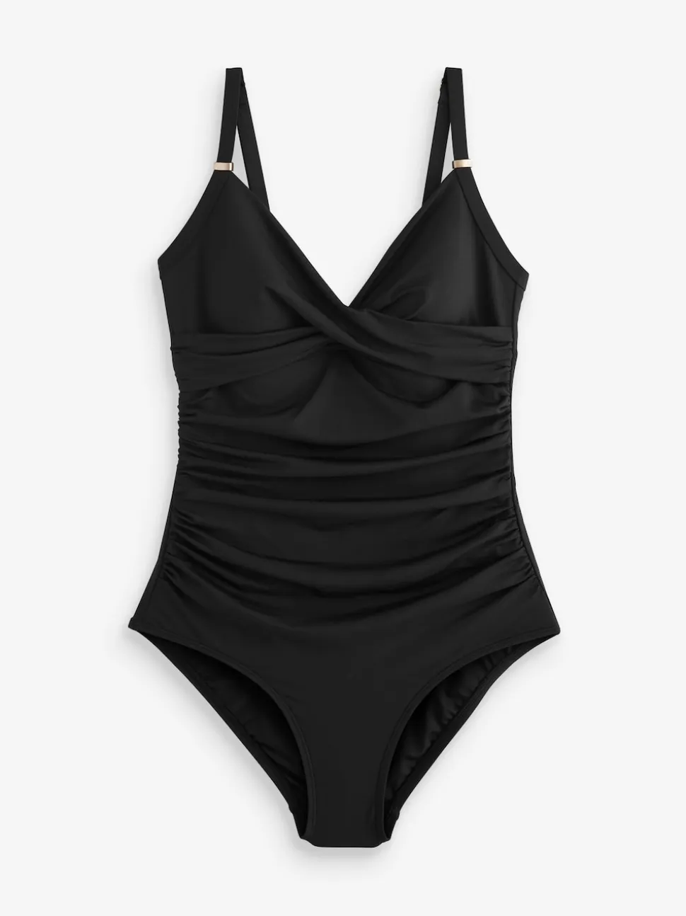 Noir - Maillot de bain moulant avec contrôle du ventre