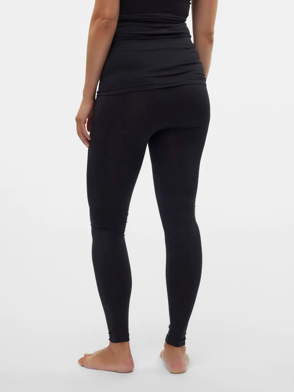 Noir - Mamalicious Leggings de maternité sans coutures