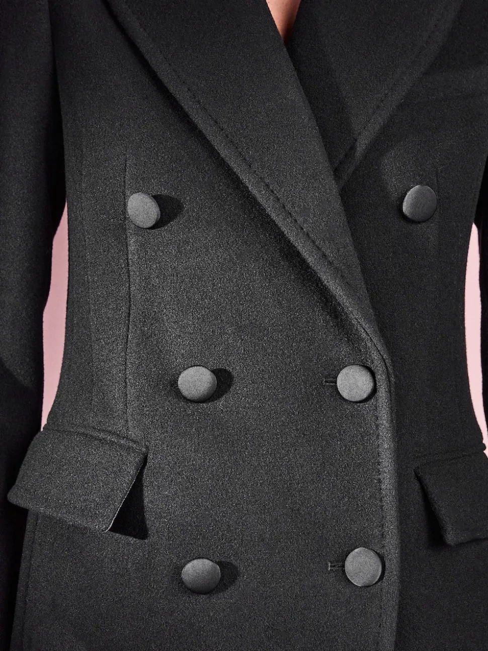 Noir - Manteau croisé Tabitha Simmons X Next Premium