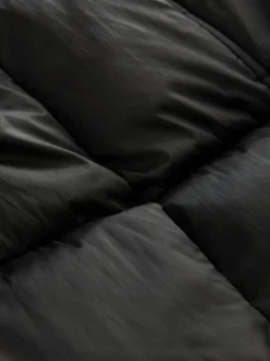 Noir - Manteau long matelassé Résistant à la douche