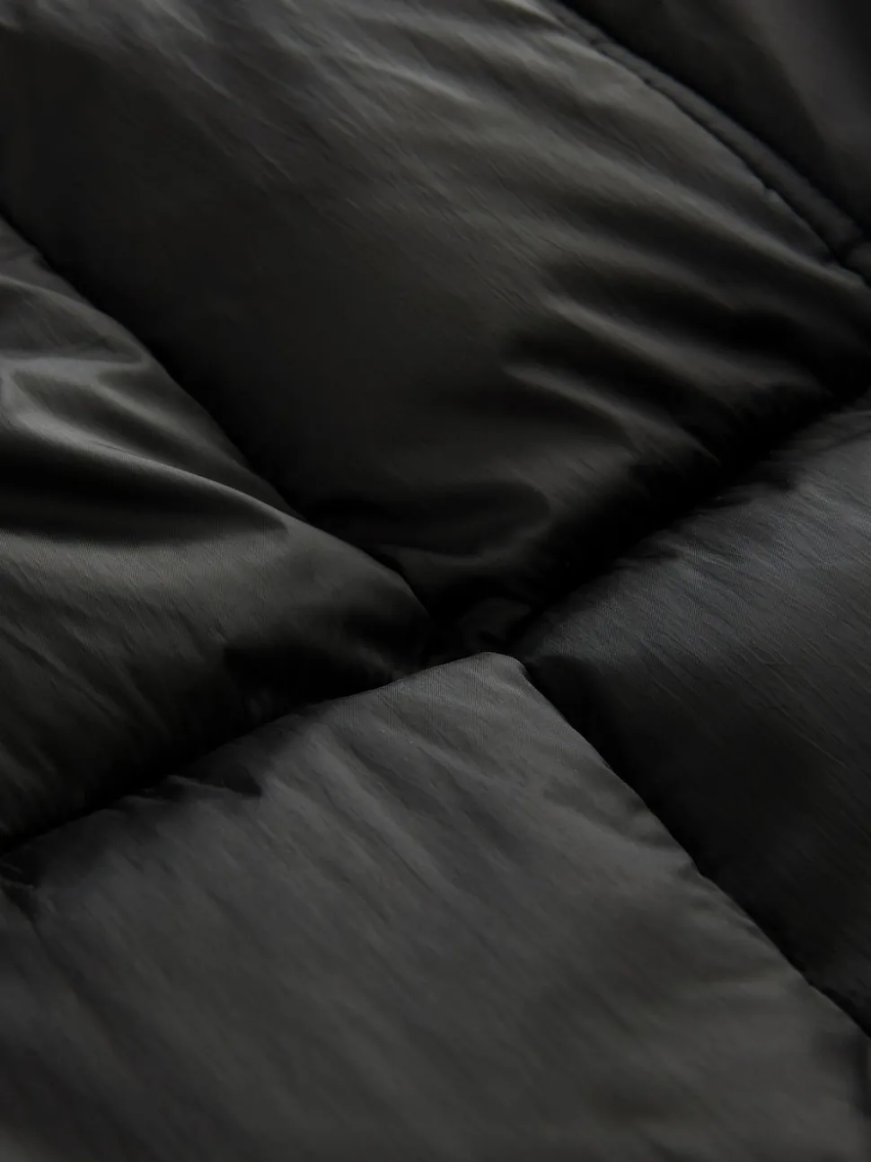 Noir - Manteau long matelassé Résistant à la douche