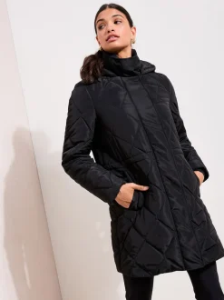 Noir - Manteau matelassé Friends Like These mi-long