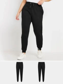 Noir - M&Co Joggers à poignets 2 Lot