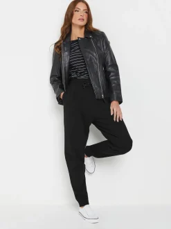 Noir - M&Co Pantalon de jogging à poignets froncés