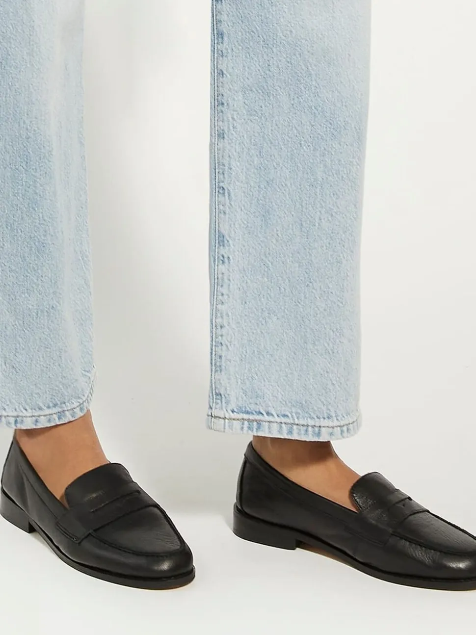 Noir - Mocassins Dune London Ginelli Flexi Sole en cuir