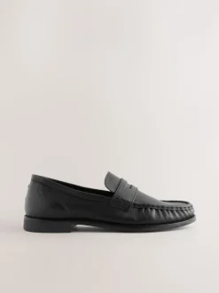 Noir - Mocassins en cuir froncé Forever Comfort®