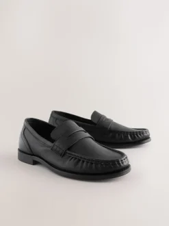 Noir - Mocassins en cuir froncé Forever Comfort®