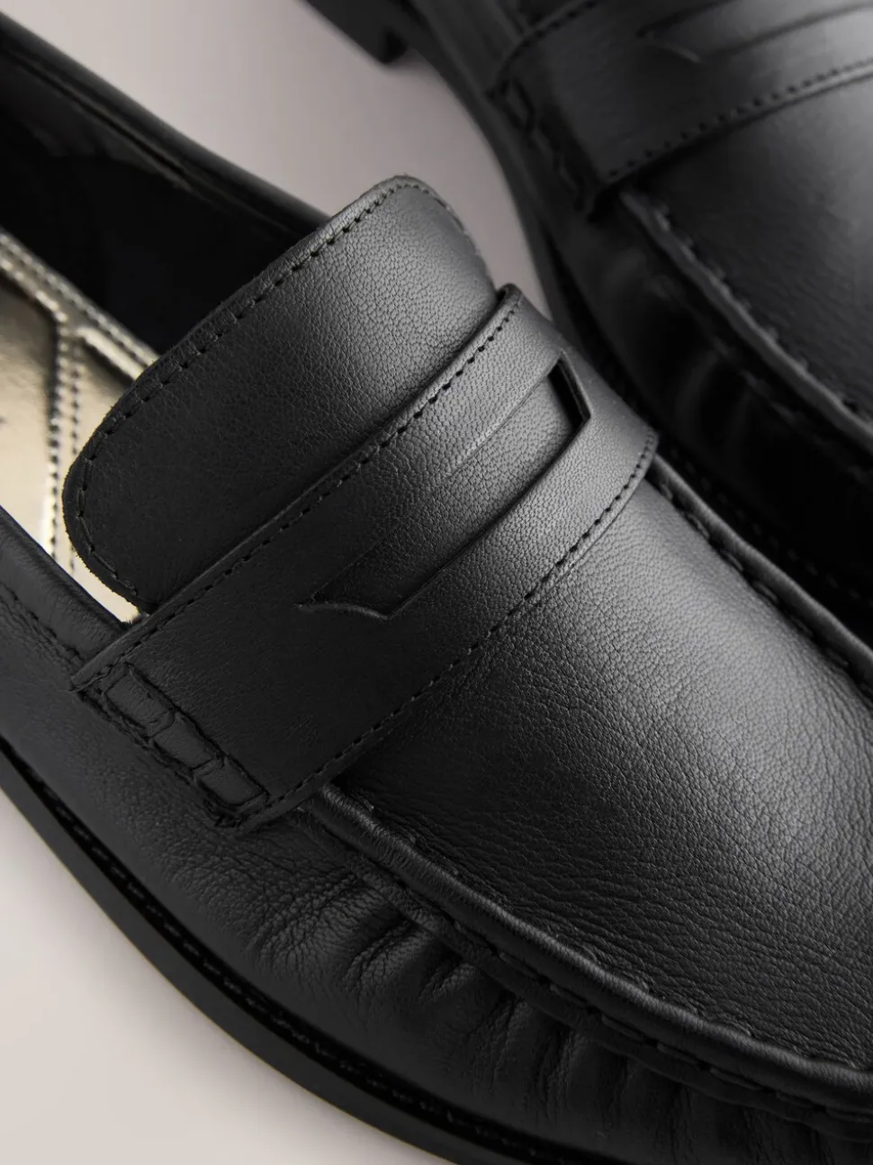 Noir - Mocassins en cuir froncé Forever Comfort®
