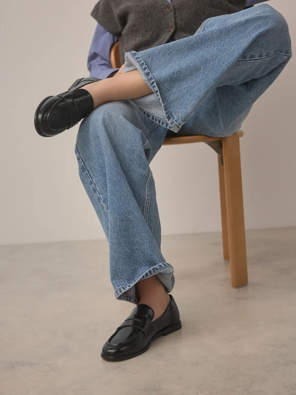 Noir - Mocassins Forever Comfort® à bout rond
